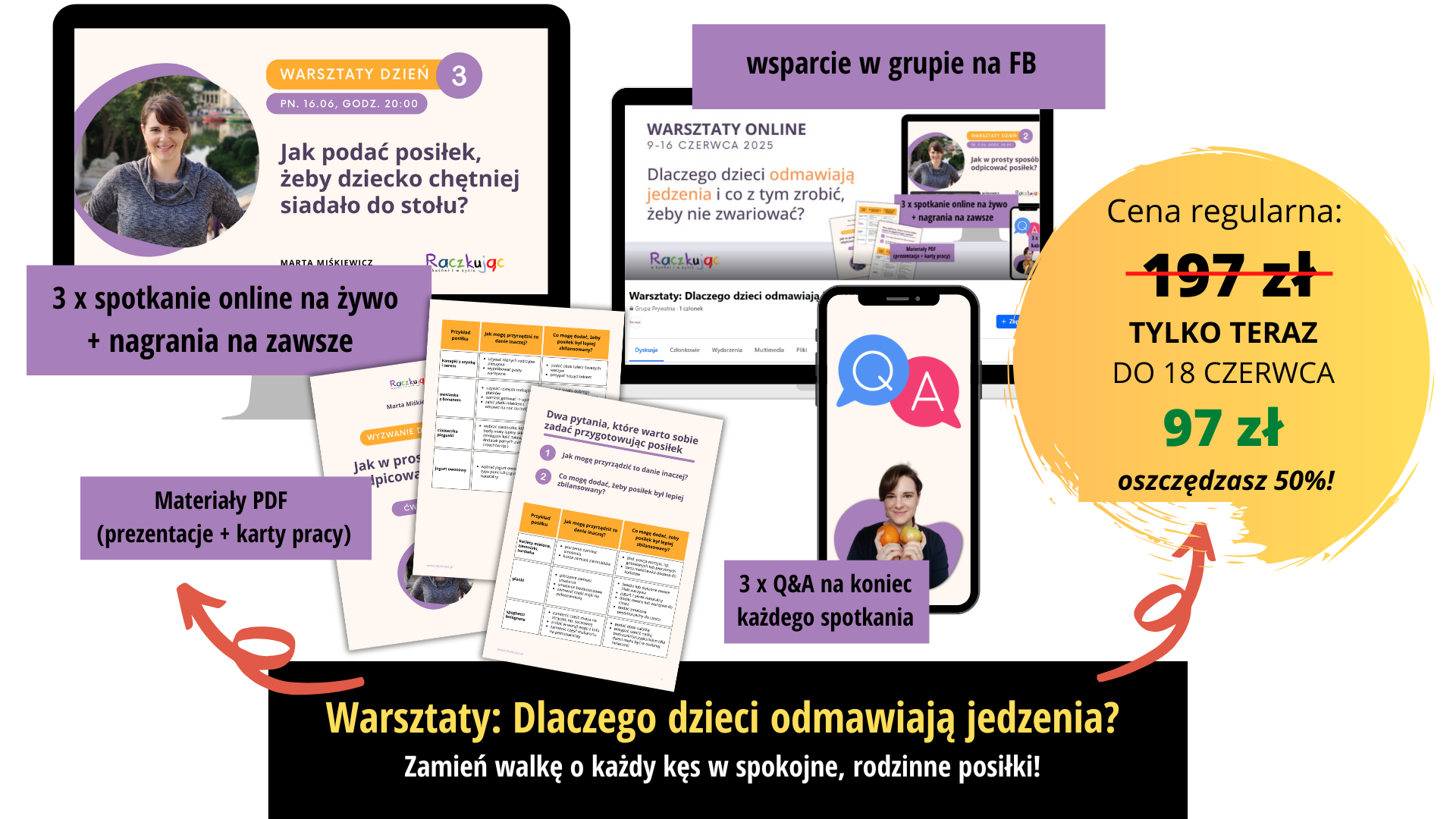 Grafika promocyjna warsztaty na stronę