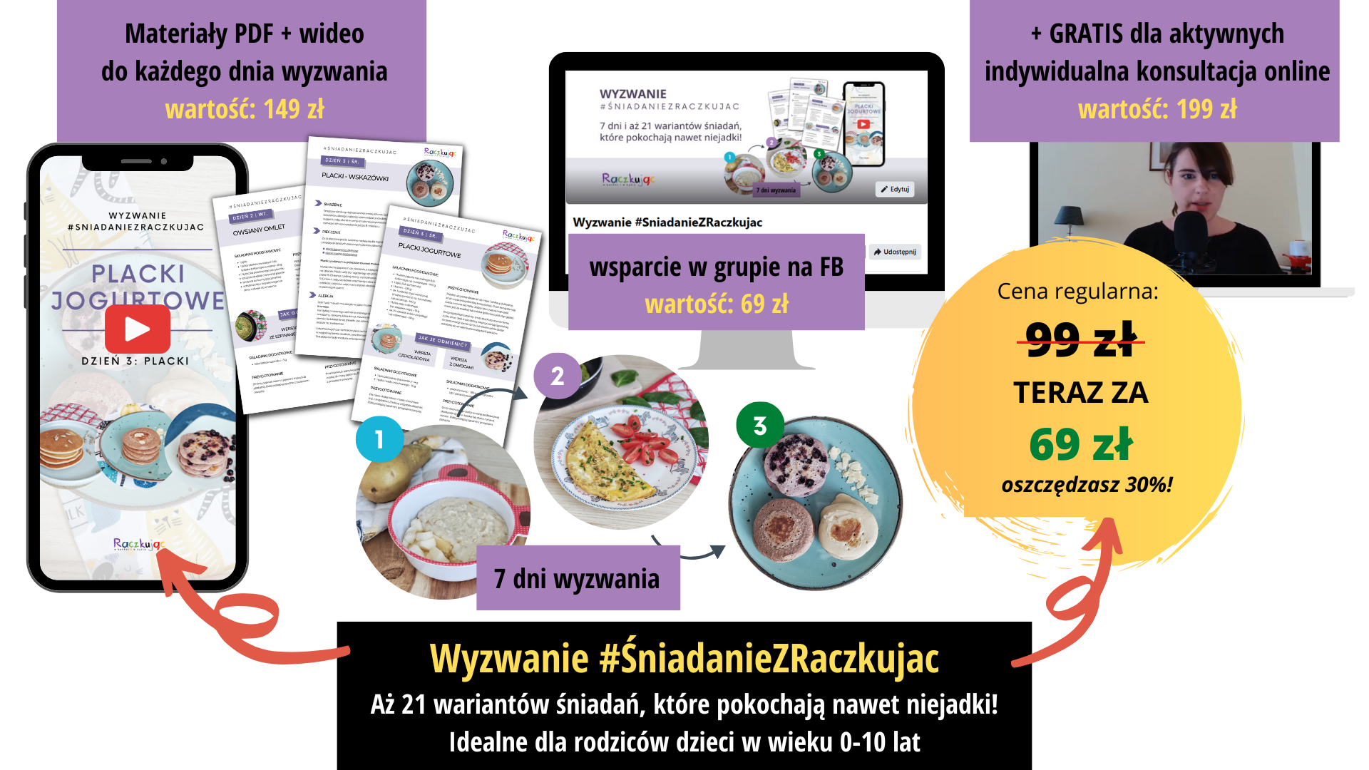 Grafika promocyjna wyzwanie śniadaniowe v2